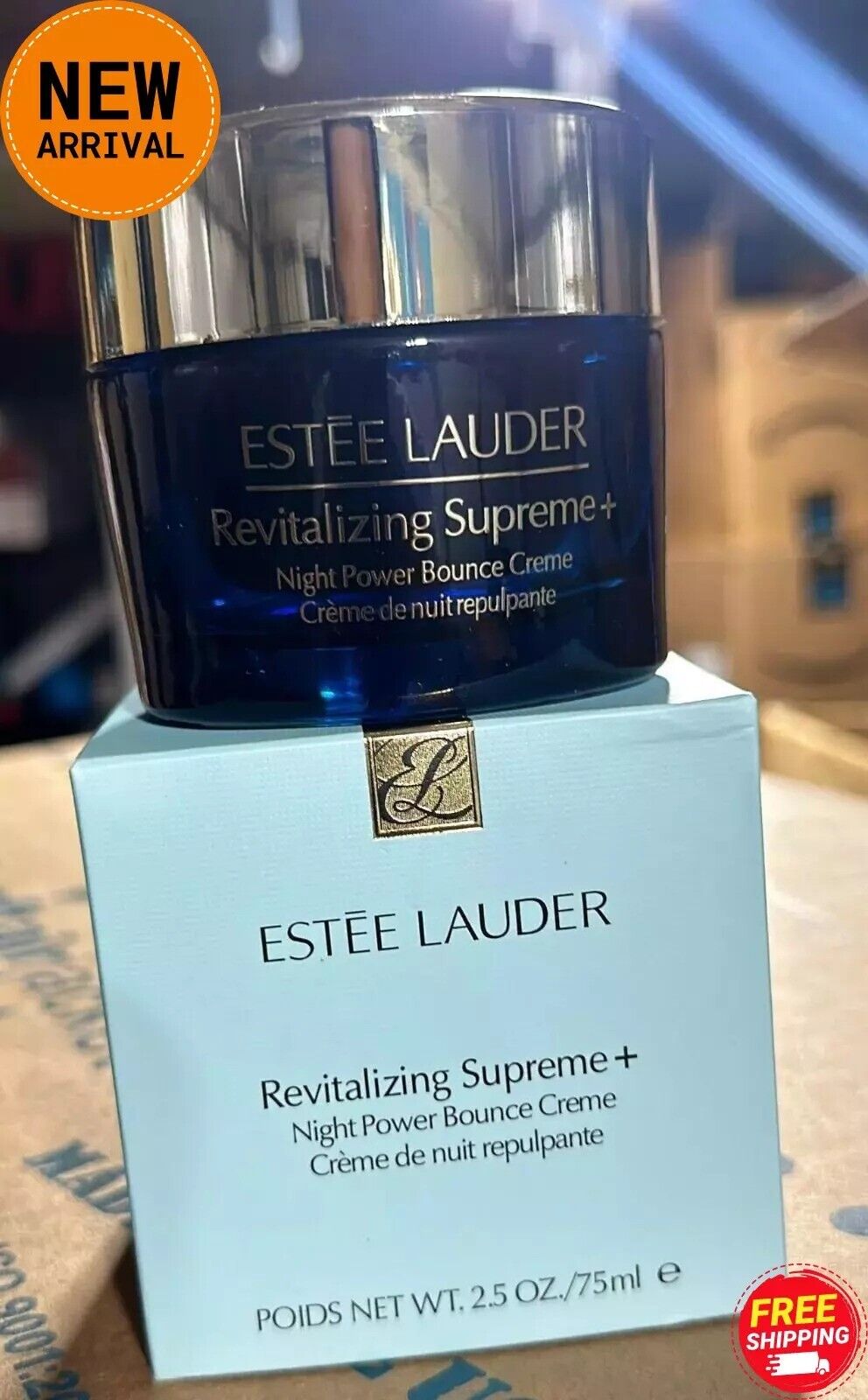 Estee Lauder Revitalizing Supreme+ Night Power Bounce Cream 2.5oz, Free shipping $43.99